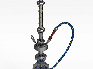 现代酒吧水烟模型