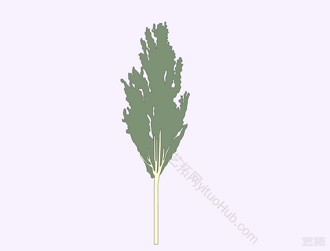 2D植物树