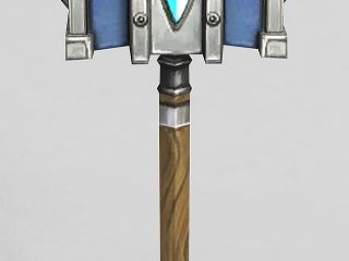 现代龙之谷武器斧头锤子模型