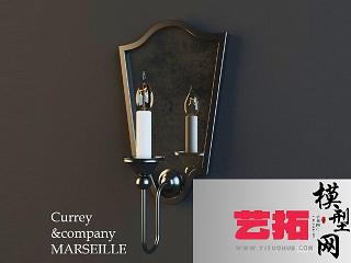 现代北欧金属镜子壁灯