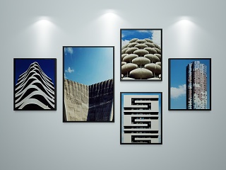 现代建筑装饰挂画