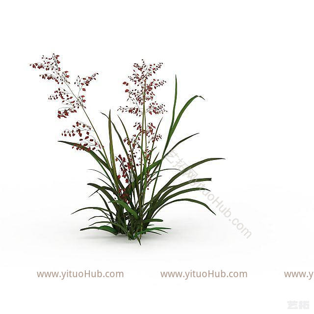 现代绿草模型