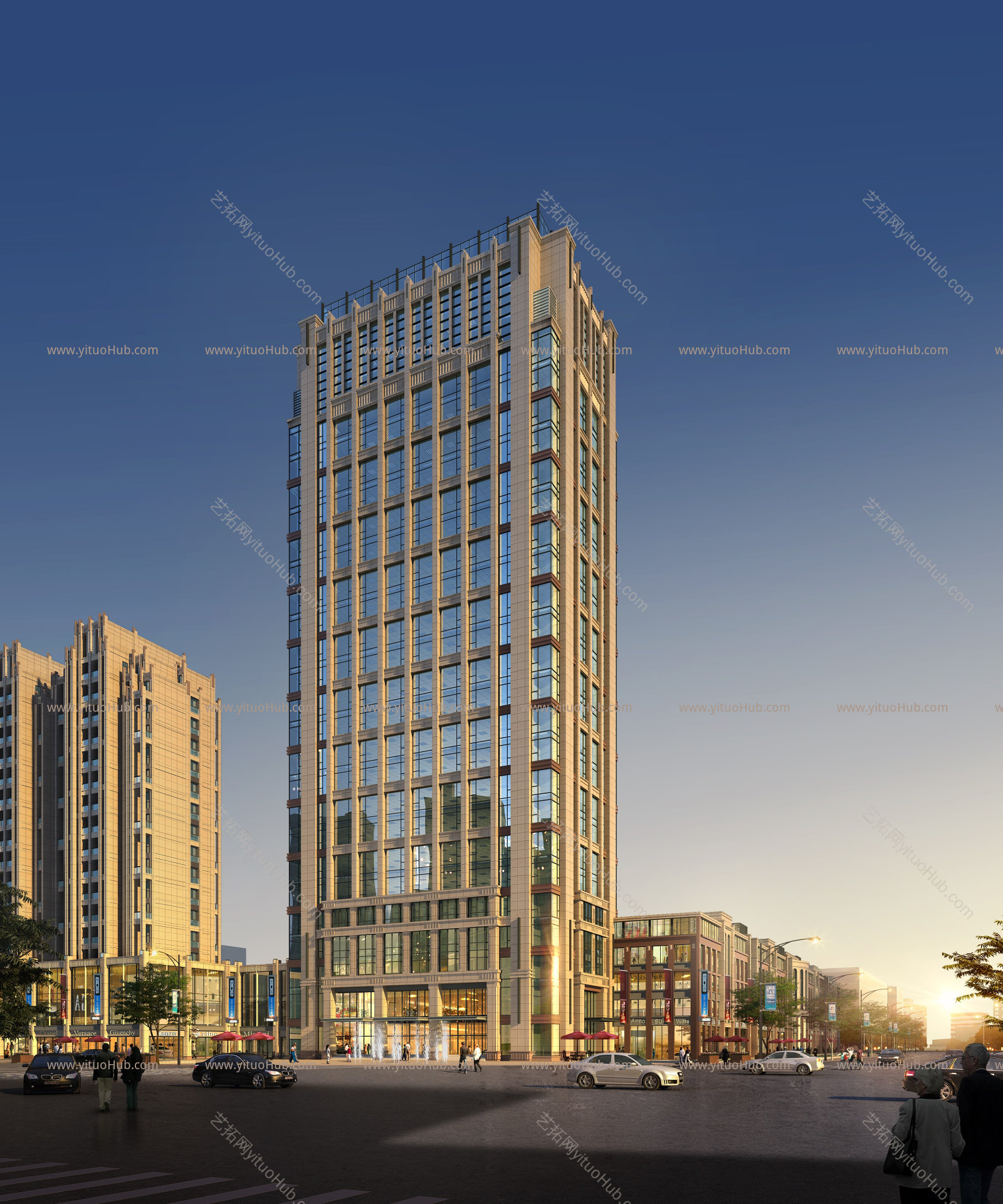 商业建筑效果图