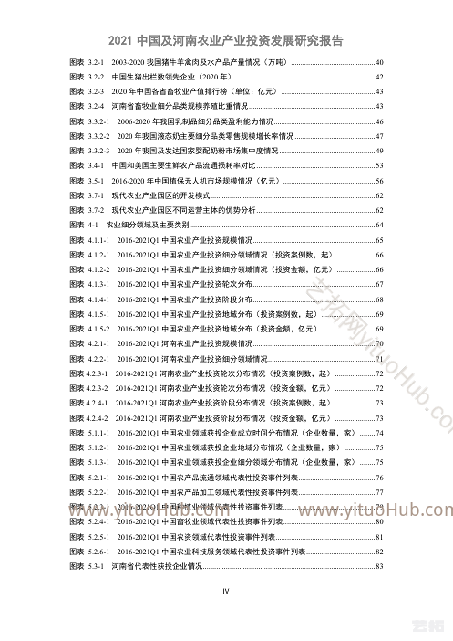中国及河南农业产业投资发展研究报告