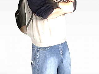 现代人物青年男子模型