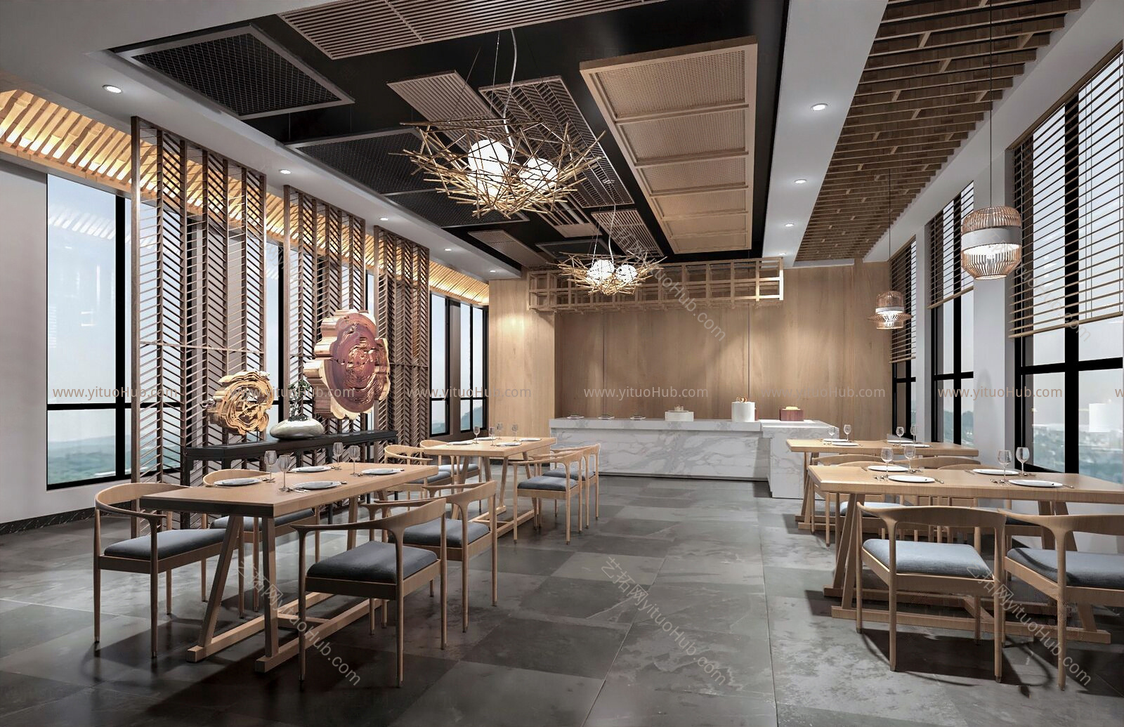 新中式酒店餐厅