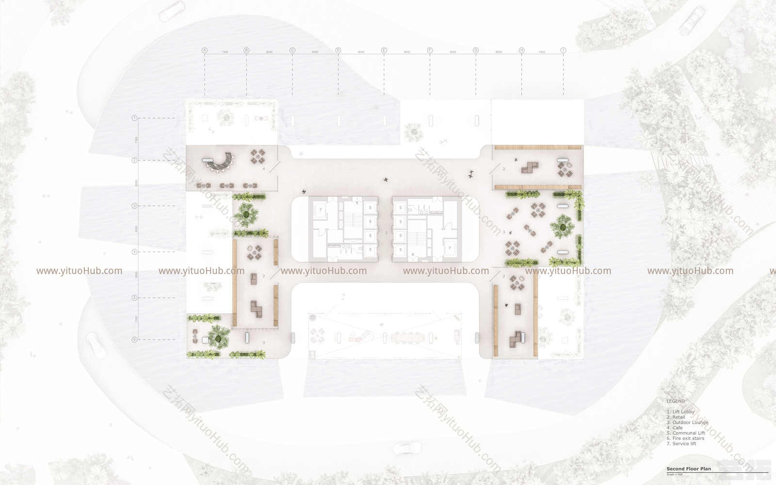 现公寓楼建筑设计