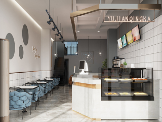 现代奶茶店