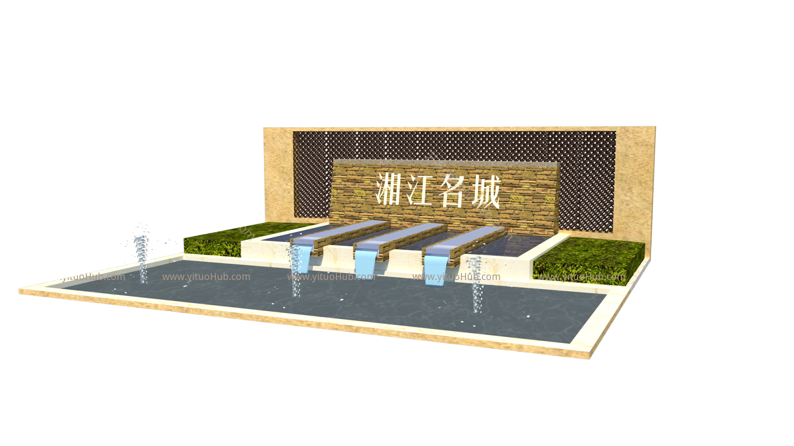 现代景墙