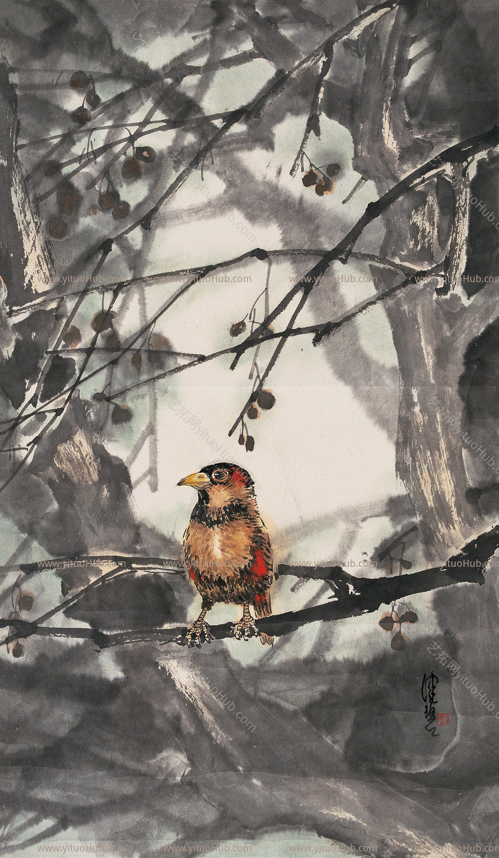 古风国画 中式名家花鸟字画