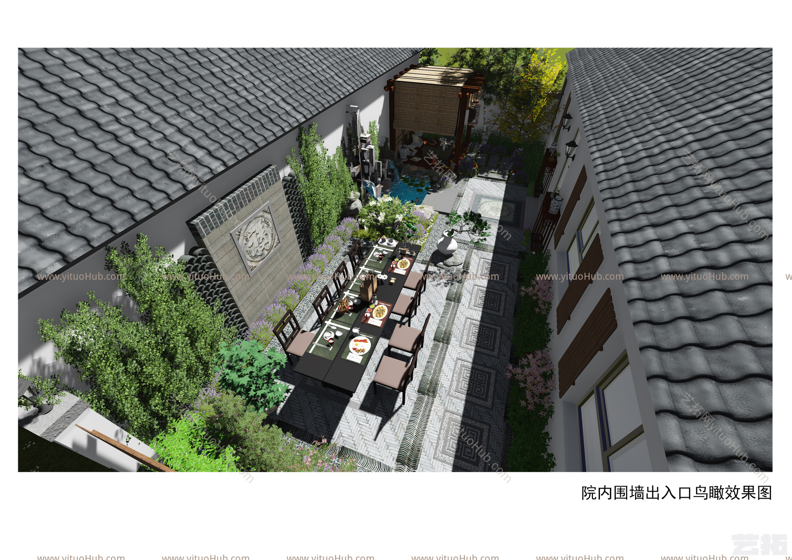 中式庭院花园