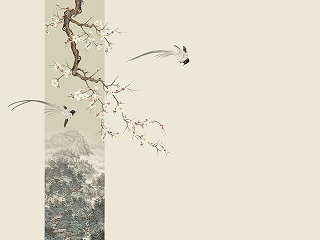 新中式壁纸贴图