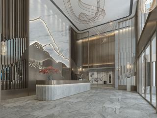 现代大堂空间模型