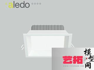 现代方形筒灯