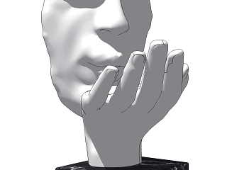 现代简约人脸摆件