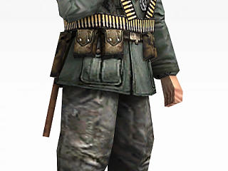 现代军人士兵战士男人模型