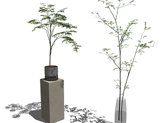 现代绿植盆栽花瓶