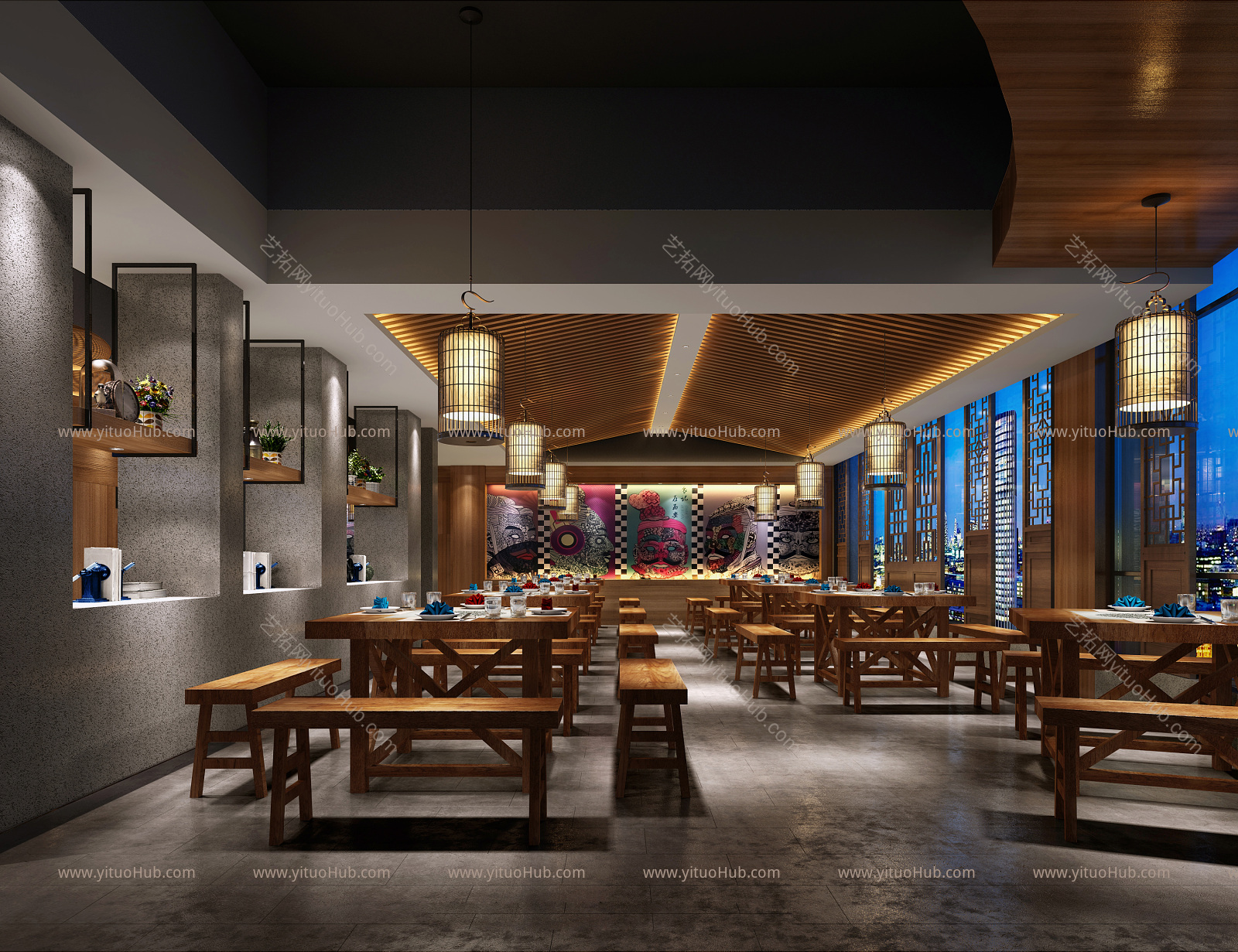 新中式火锅店