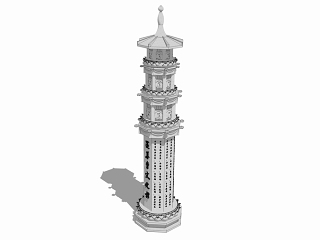 中式佛塔雕塑