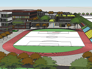 中小学建筑 带环境