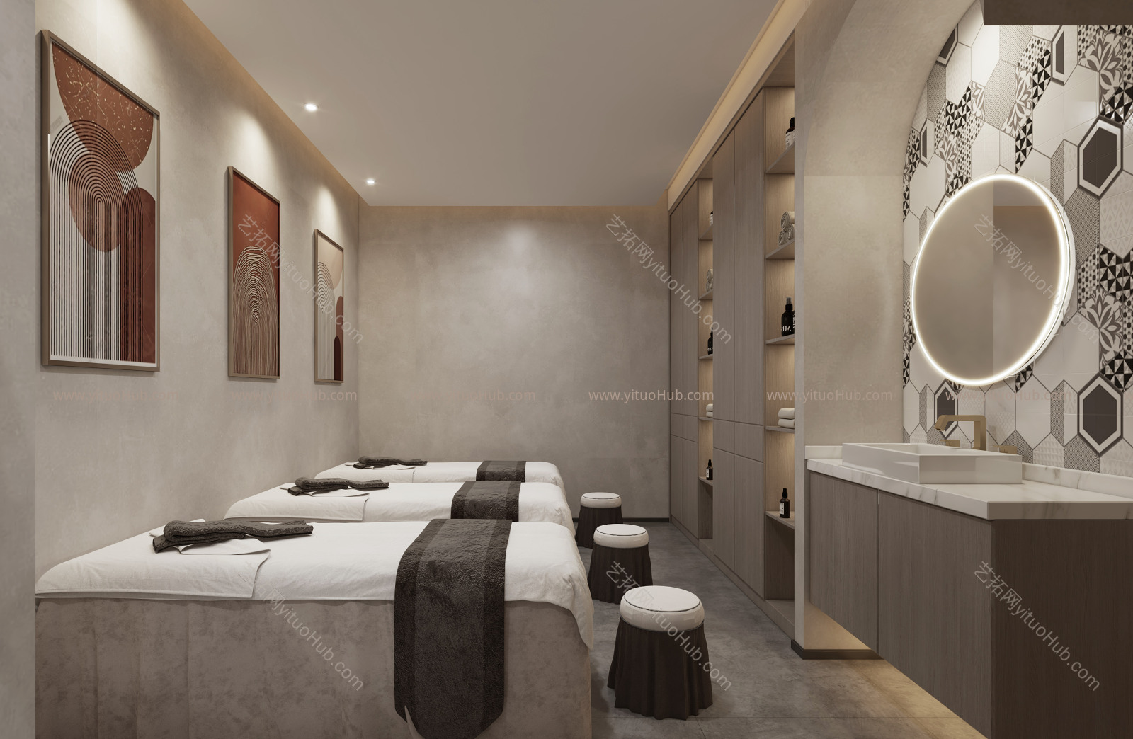 新中式美容院 SPA包厢