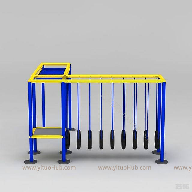 现代户外拓展设施模型