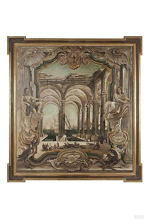 欧式新古典美式法式挂画建筑画 (49)