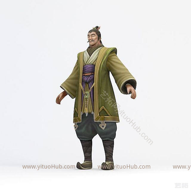 现代地主老爷游戏角色模型