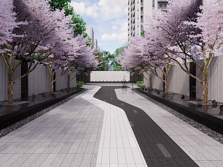 新中式住宅小区深化模型
