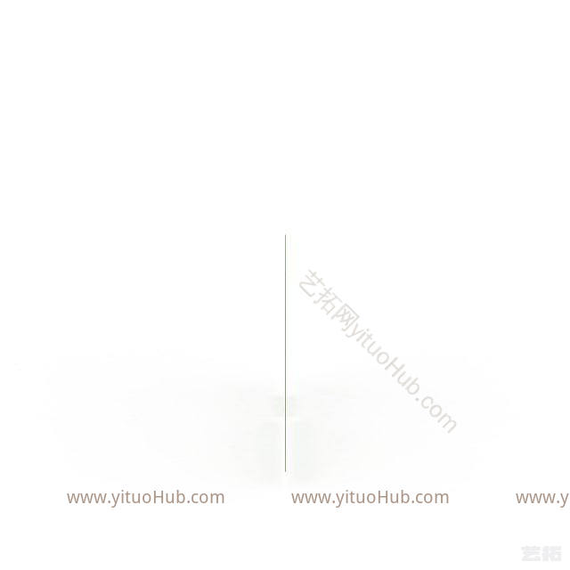 现代雕花装饰品模型