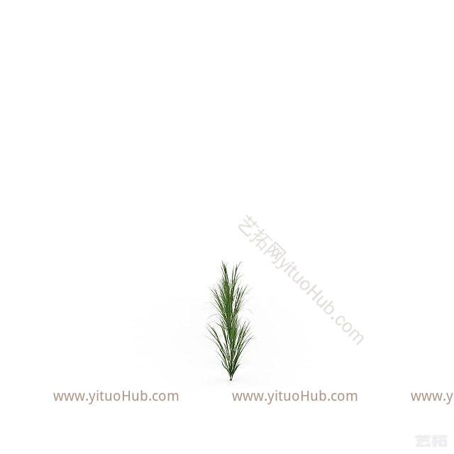 现代绿草模型