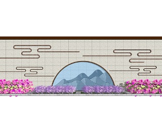 中式景墙