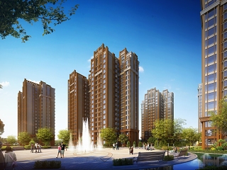 现代邯郸龙御湾小区建筑