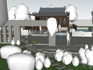 新中式公园景观