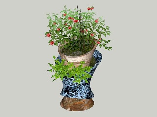 现代艺术花钵