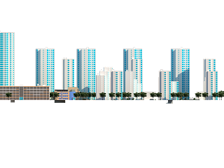 小区模型建筑