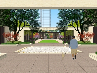 新中式居住区景观
