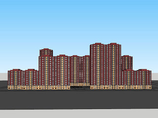 现代高层住宅景观