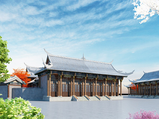 传统中式寺庙