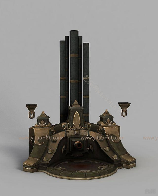 现代魔兽世界游戏场景模型