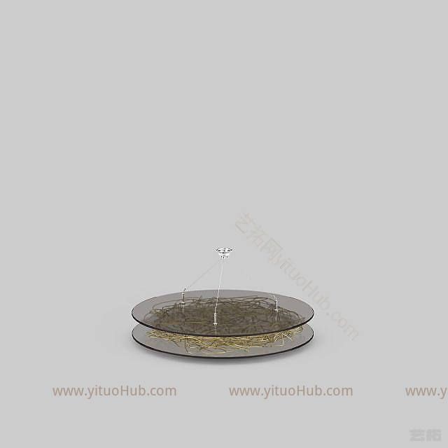 现代创意水晶灯模型
