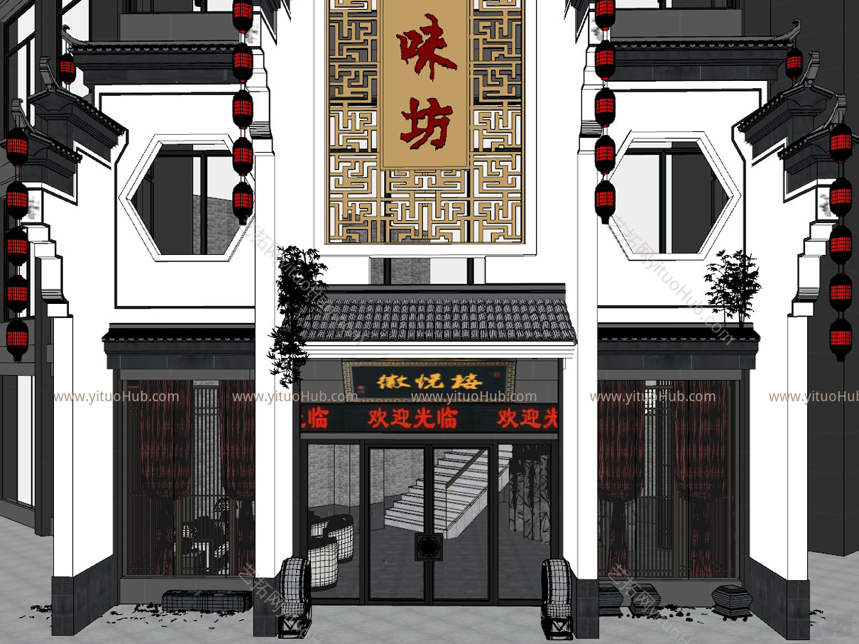 商业建筑门头门面