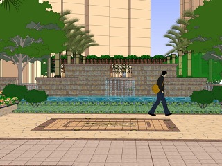 东南亚小区入口景观