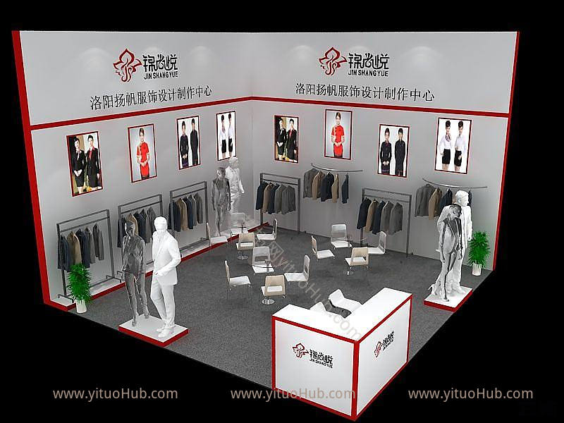 现代服饰展览模型