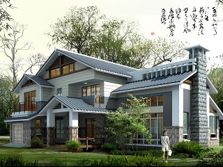 别墅建筑效果图