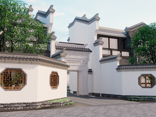 徽派合院建筑设计