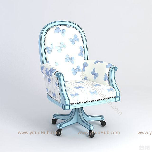 现代家用电脑椅模型
