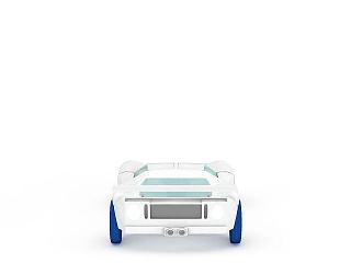 现代白色汽车模型