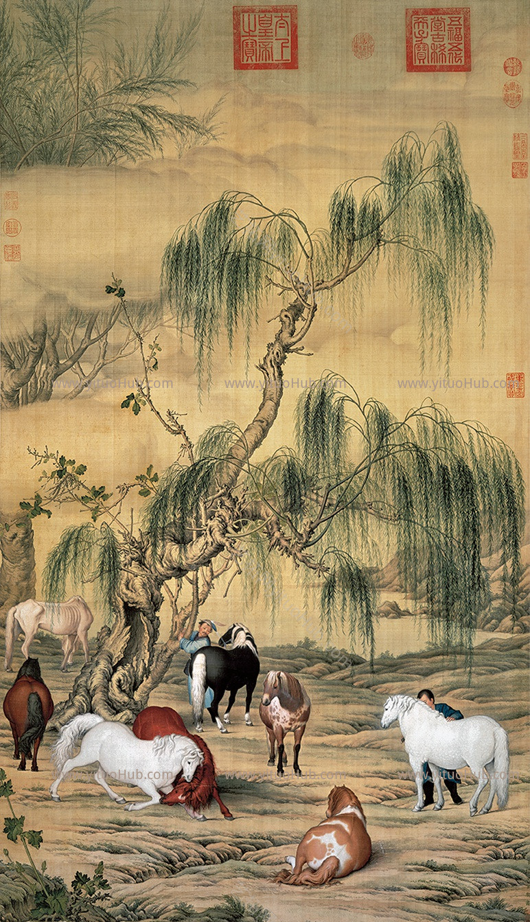 八骏图贴图