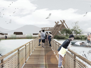 竞赛风湿地公园景观效果图